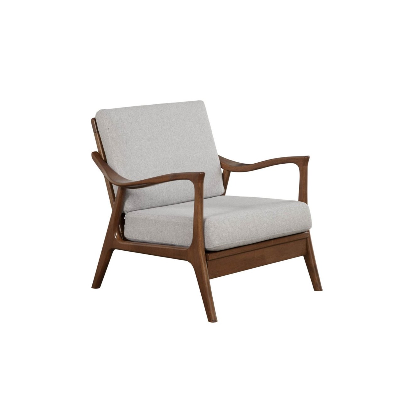 Alpine Furniture Zephyr Slate Lounge Chair with Removable Cushions